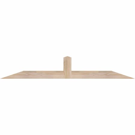 Ekena Millwork Portland Smooth Timber Gable Bracket, Douglas Fir, 60"W x 10"H x 1 1/2"D x 3 1/2"F, 4/12 Pitch GBW060X10X0204POR00SDF